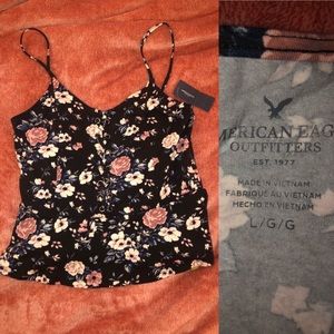 American Eagle floral tank